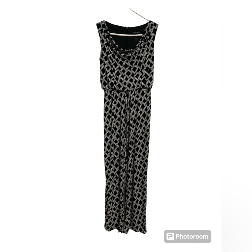 En Focus black with white pattern jumper